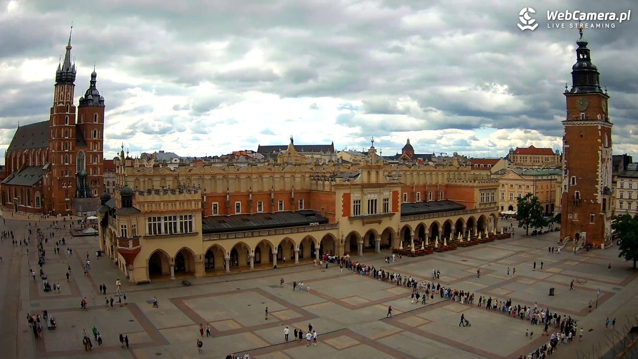 Kraków - widok na Rynek Główny - 21 lipiec 2026, 10:01