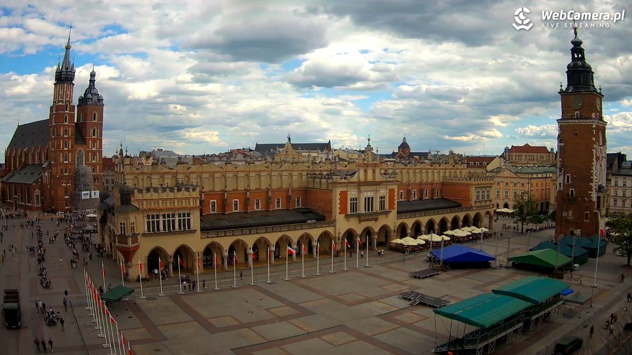 Kraków - widok na Rynek Główny - 28 maj 2026, 16:23