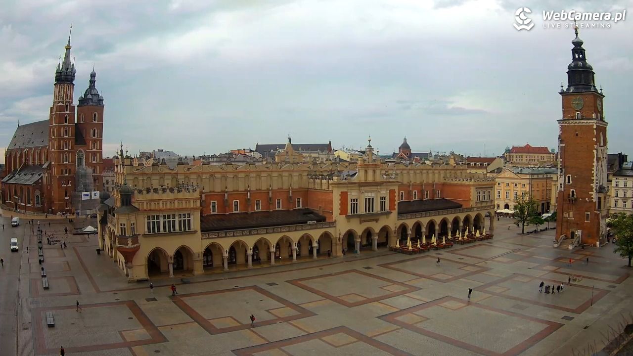 Kraków - widok na Rynek Główny - 30 maj 2026, 09:06