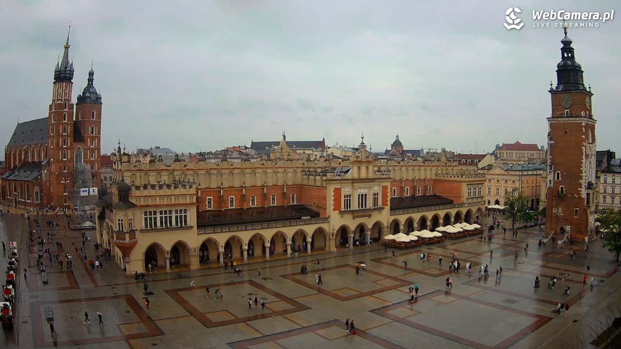 Kraków - widok na Rynek Główny - 30 maj 2026, 12:23