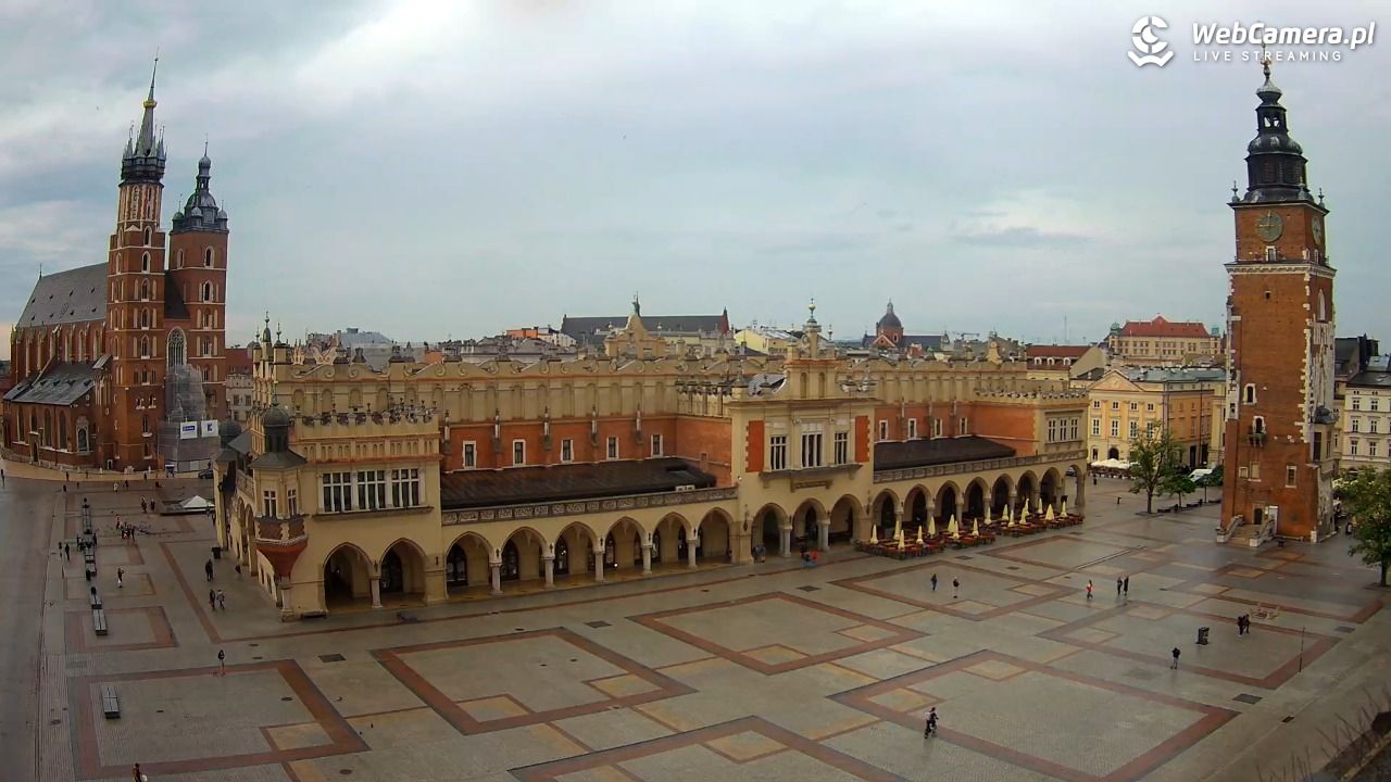 Kraków - widok na Rynek Główny - 30 maj 2026, 09:05
