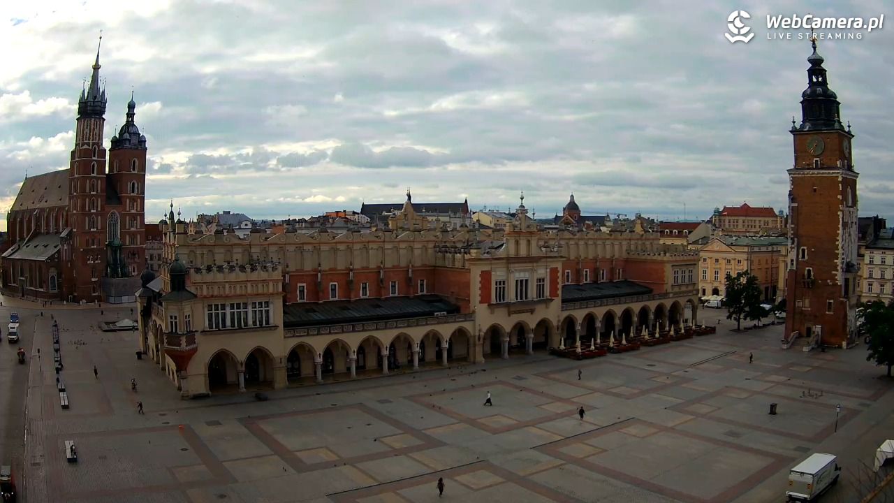 Kraków - widok na Rynek Główny - 21 lipiec 2026, 07:38