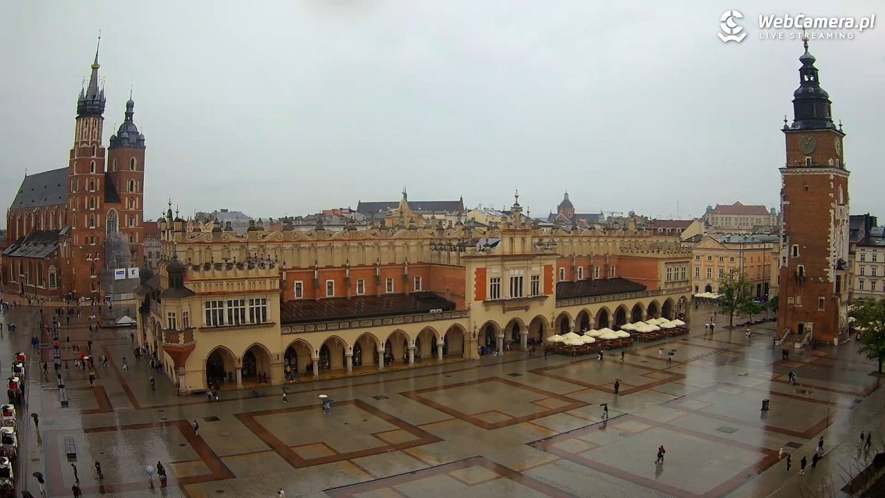 Kraków - widok na Rynek Główny - 30 maj 2026, 13:10