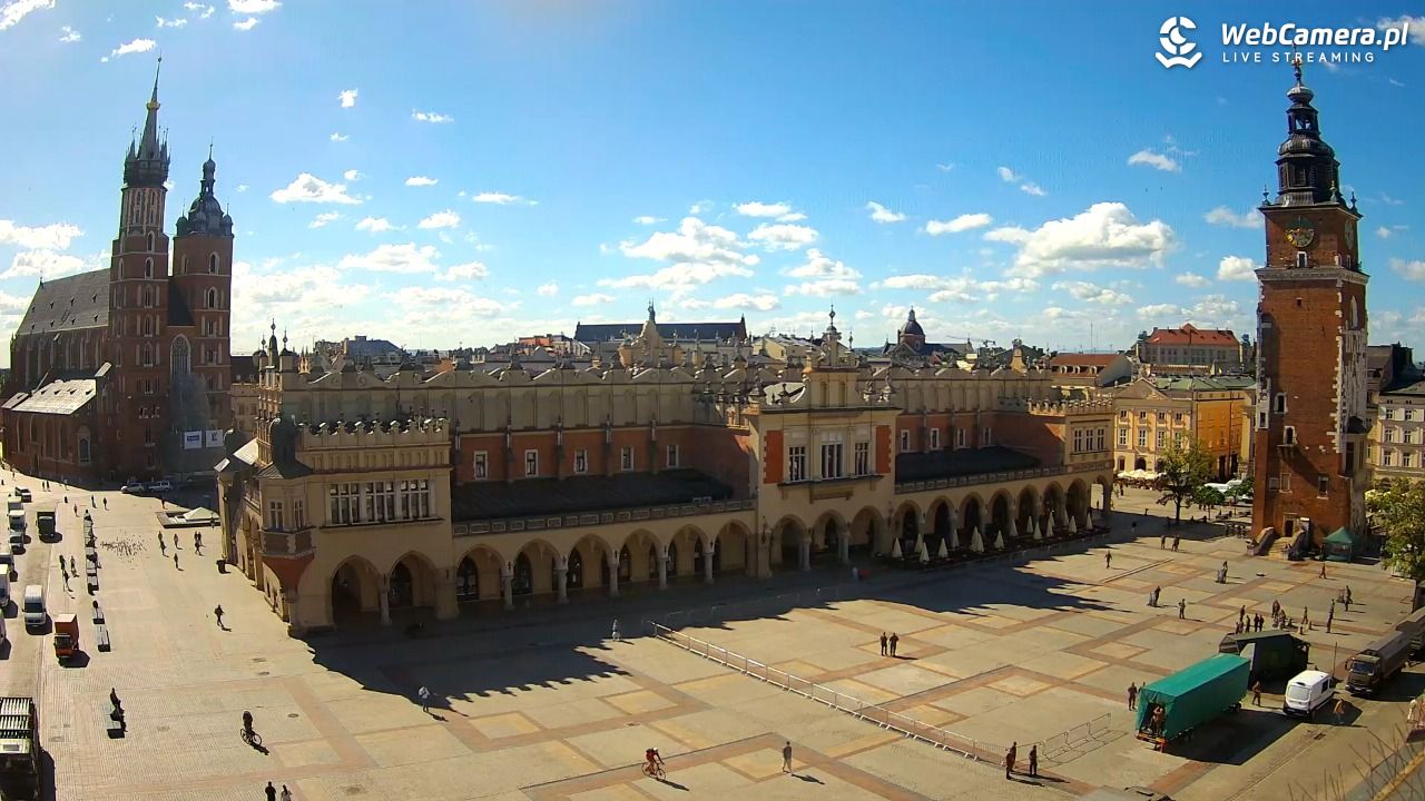 Kraków - widok na Rynek Główny - 28 maj 2026, 09:04