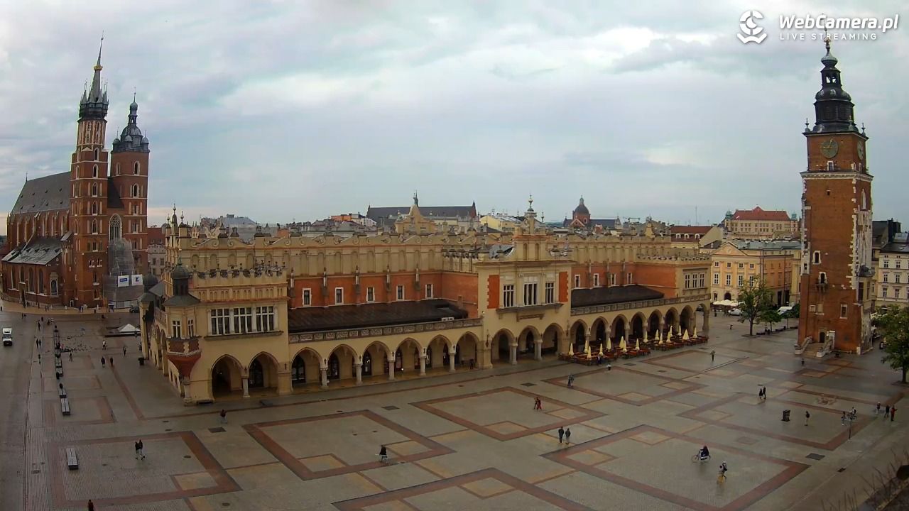 Kraków - widok na Rynek Główny - 30 maj 2026, 09:08