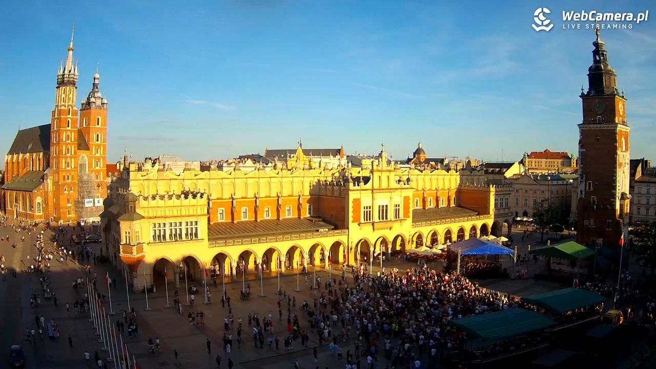 Kraków - widok na Rynek Główny - 29 maj 2026, 19:00