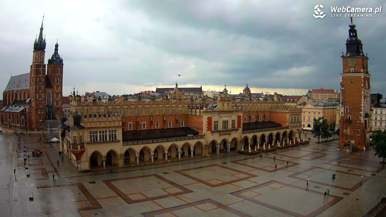 Kraków - widok na Rynek Główny - 23 lipiec 2026, 10:39