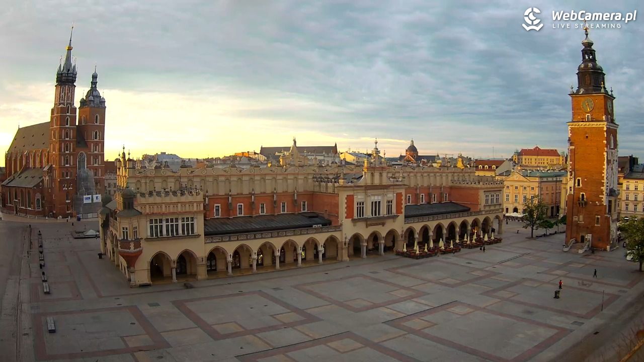 Kraków - widok na Rynek Główny - 30 maj 2026, 05:30