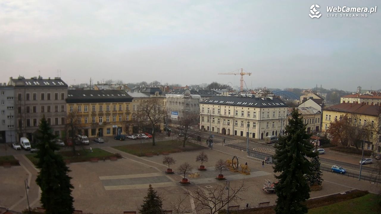 Kraków - widok na rynek Podgórski - 04 grudzień 2025, 11:16