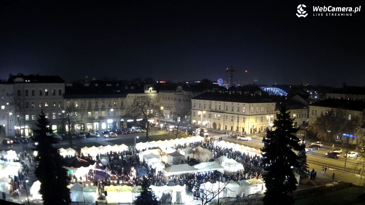 Kraków - widok na rynek Podgórski - 29 listopad 2025, 17:40
