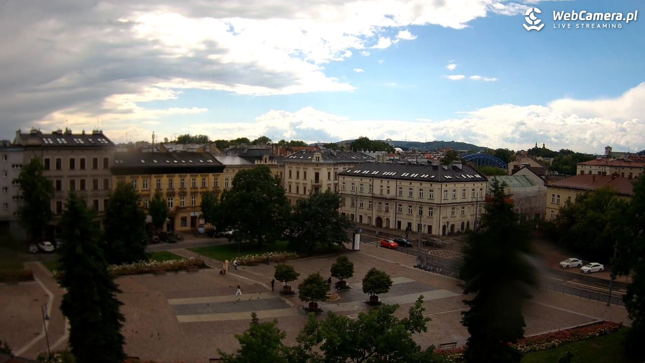 Kraków - widok na rynek Podgórski - 14 czerwiec 2026, 15:34