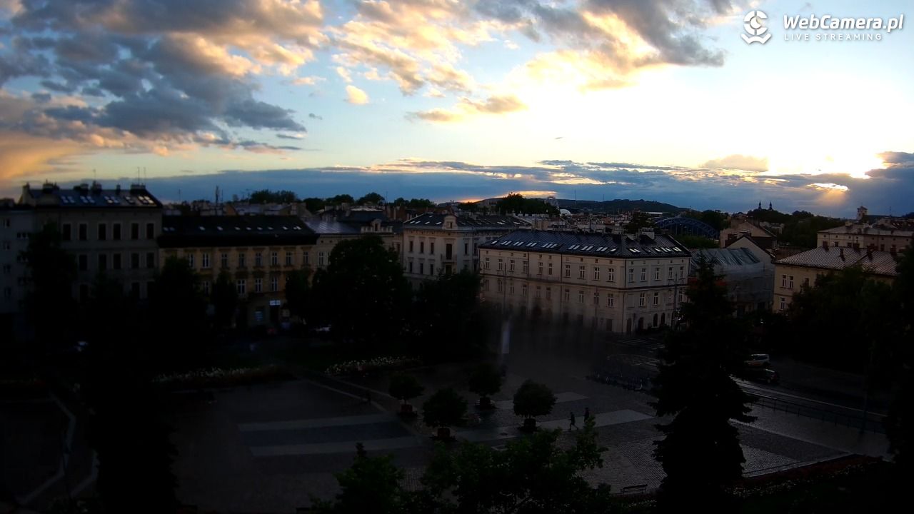 Kraków - widok na rynek Podgórski - 14 czerwiec 2026, 20:18