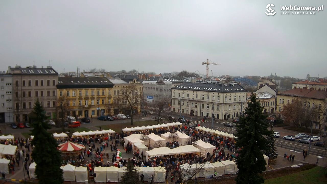 Kraków - widok na rynek Podgórski - 30 listopad 2025, 13:27