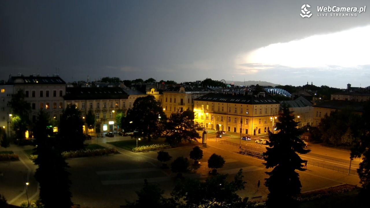 Kraków - widok na rynek Podgórski - 14 czerwiec 2026, 21:21