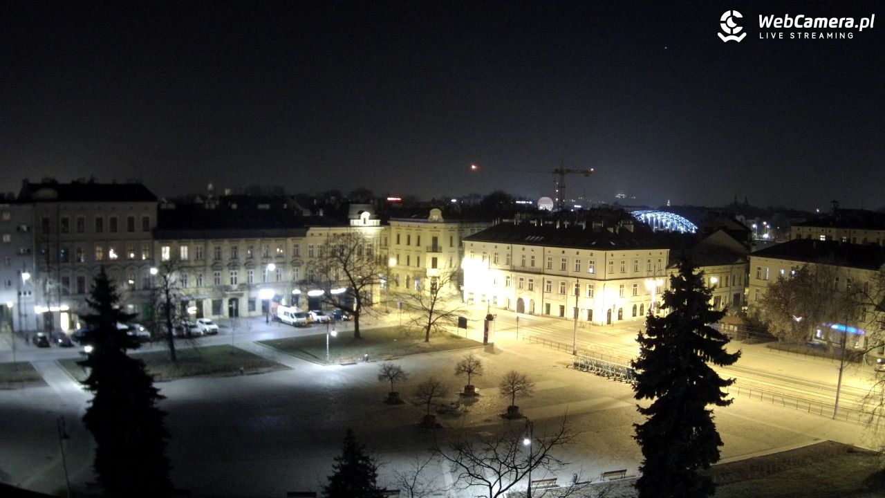 Kraków - widok na rynek Podgórski - 16 marzec 2026, 01:38