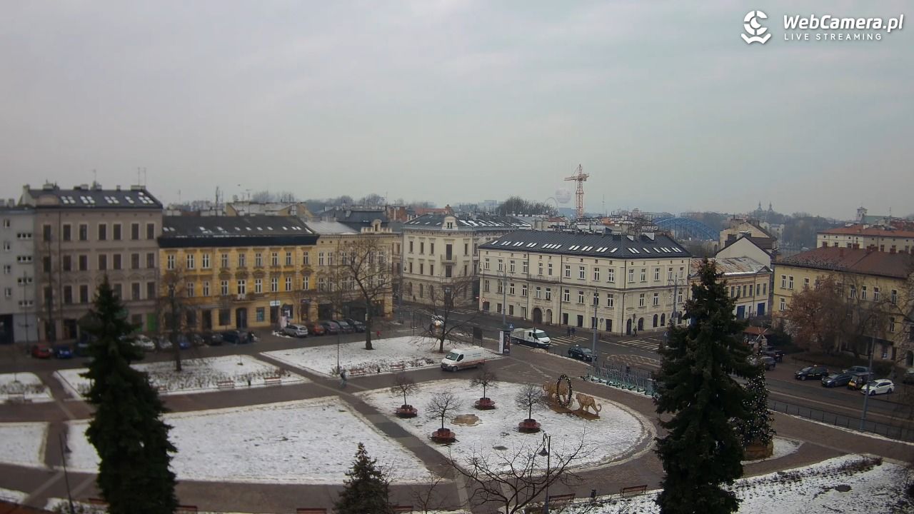 Kraków - widok na rynek Podgórski - 28 styczeń 2026, 11:53