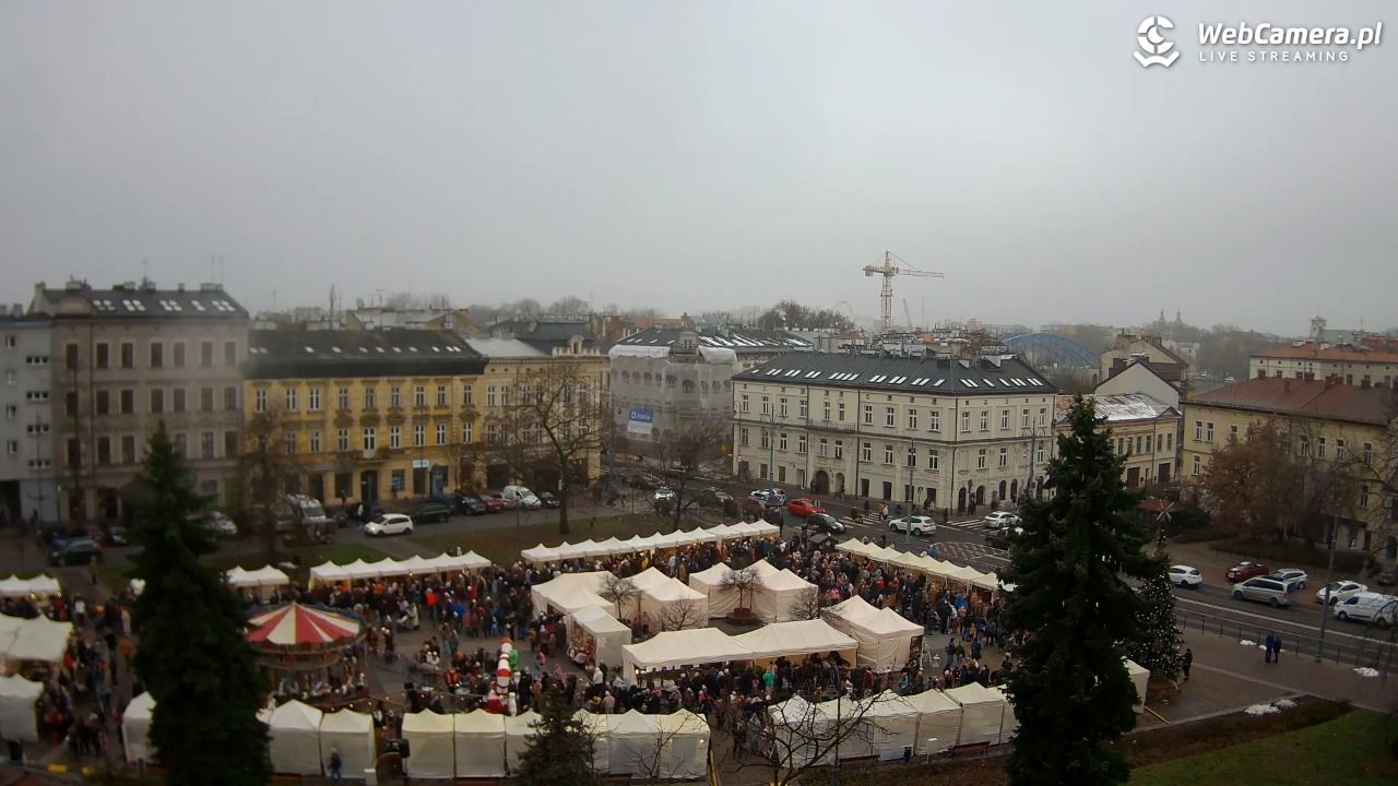 Kraków - widok na rynek Podgórski - 30 listopad 2025, 12:50