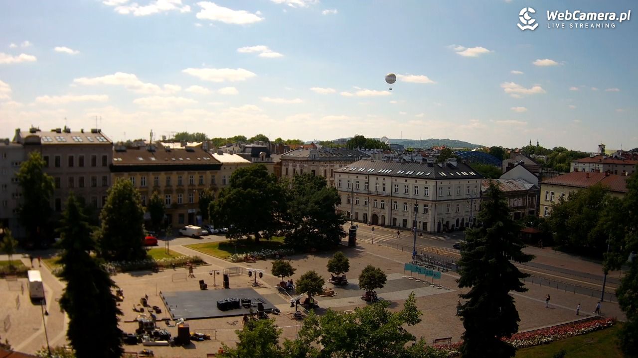 Kraków - widok na rynek Podgórski - 14 czerwiec 2025, 14:42