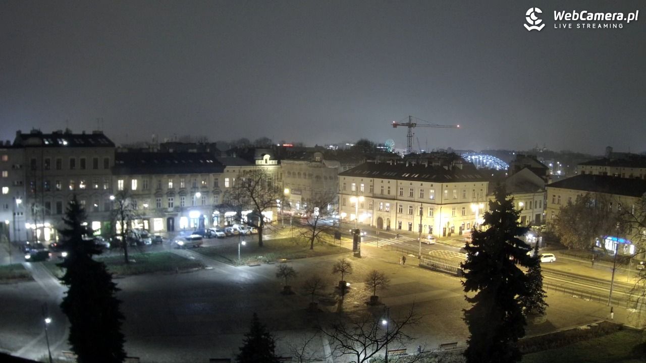 Kraków - widok na rynek Podgórski - 01 grudzień 2025, 16:55