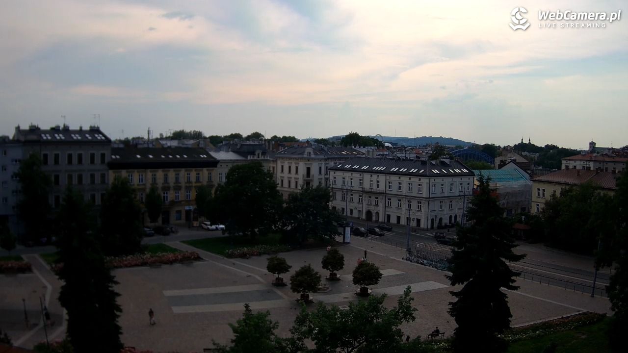 Kraków - widok na rynek Podgórski - 29 czerwiec 2026, 17:51
