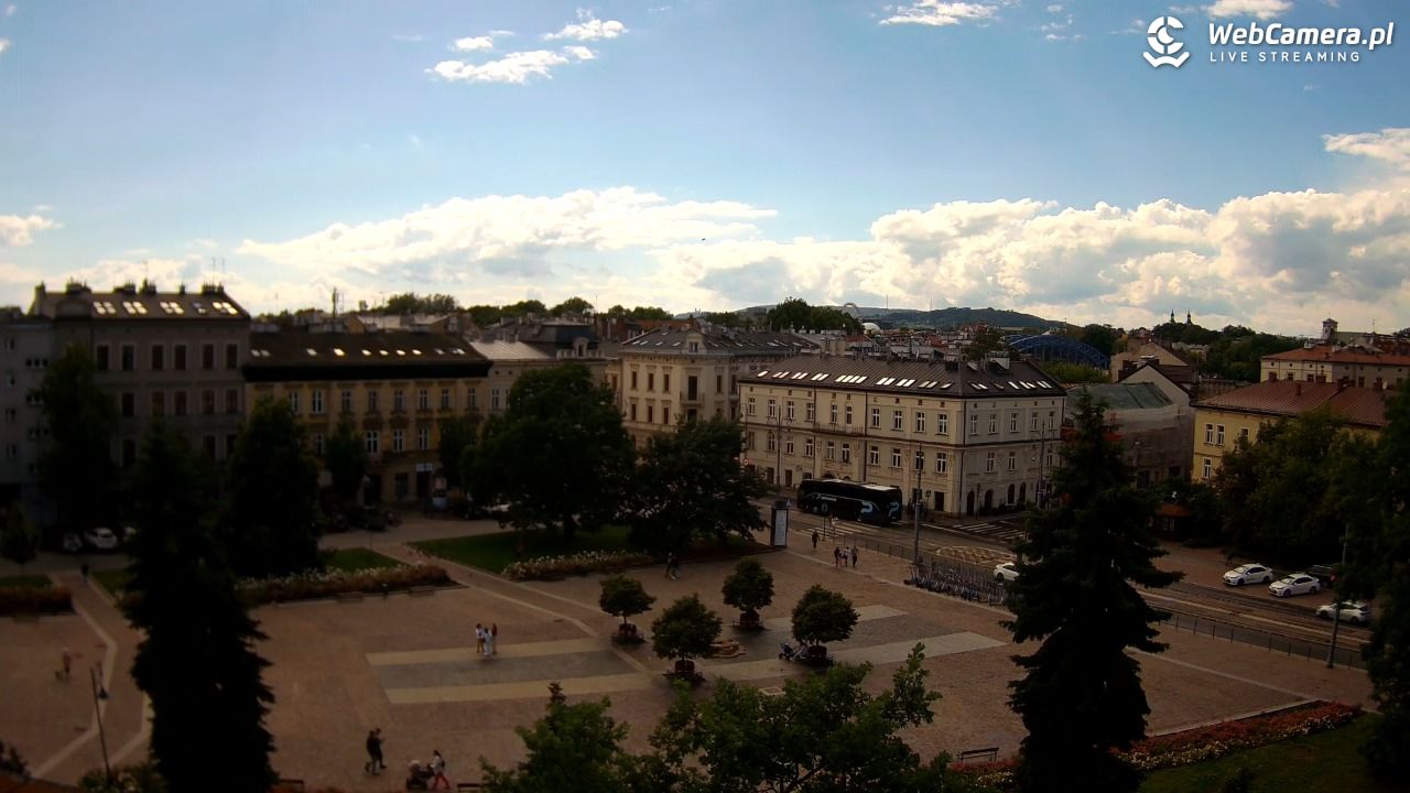 Kraków - widok na rynek Podgórski - 14 czerwiec 2026, 15:54