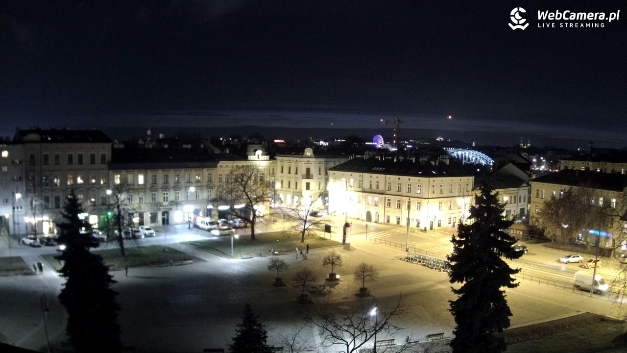 Kraków - widok na rynek Podgórski - 16 marzec 2026, 18:57