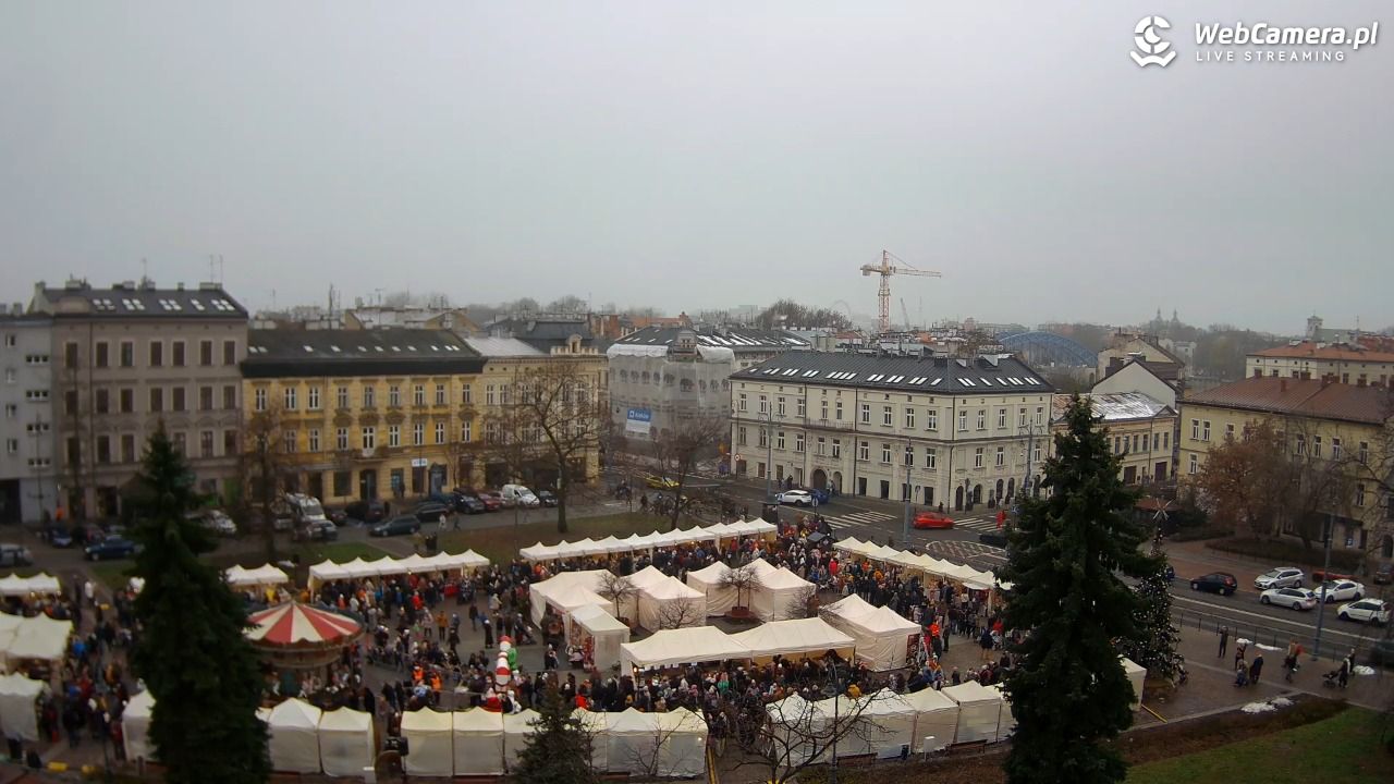 Kraków - widok na rynek Podgórski - 30 listopad 2025, 12:48