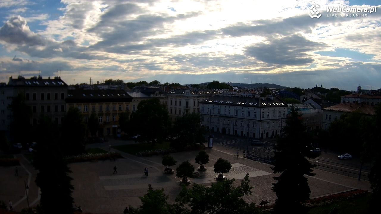 Kraków - widok na rynek Podgórski - 15 czerwiec 2026, 18:19
