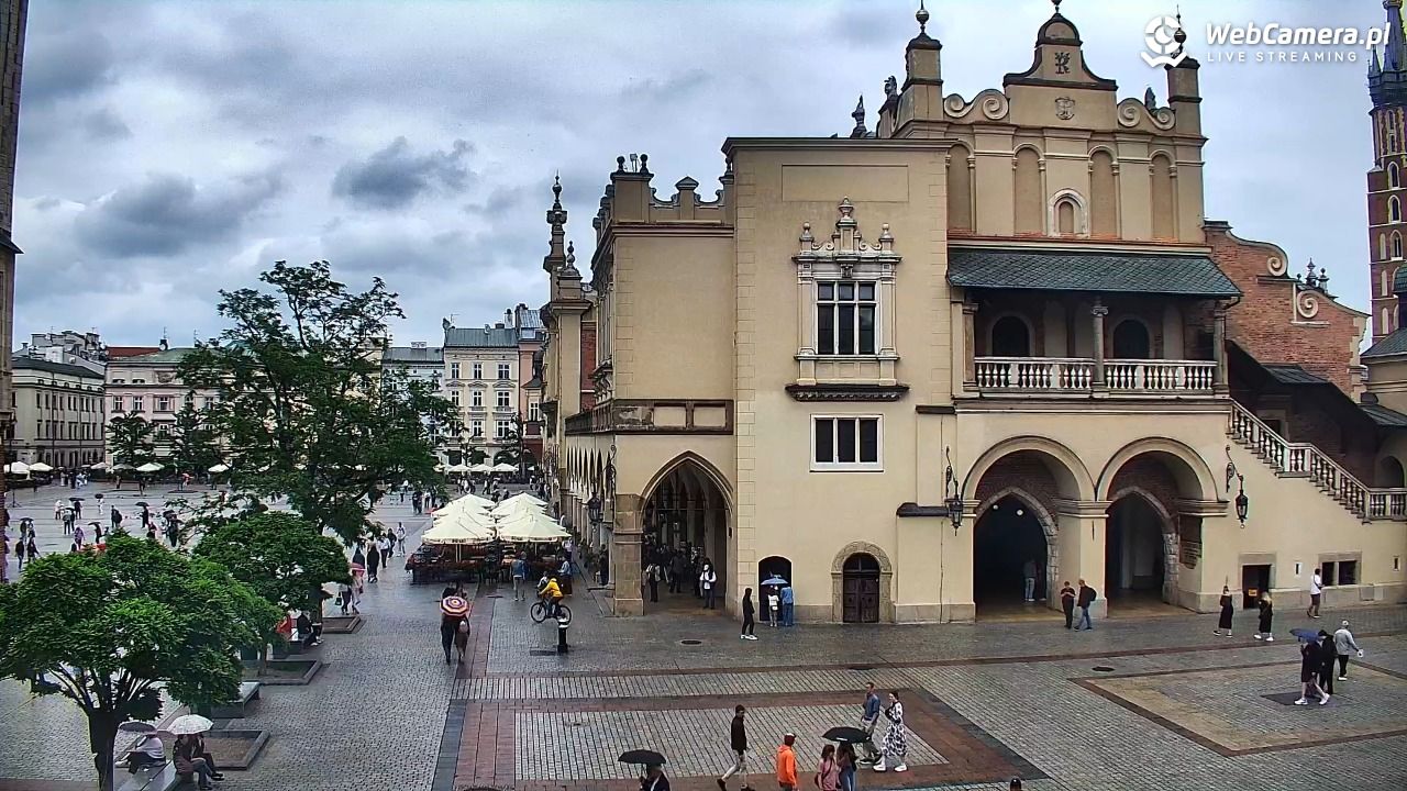 Kraków - widok na Rynek Główny - 04 czerwiec 2026, 13:54