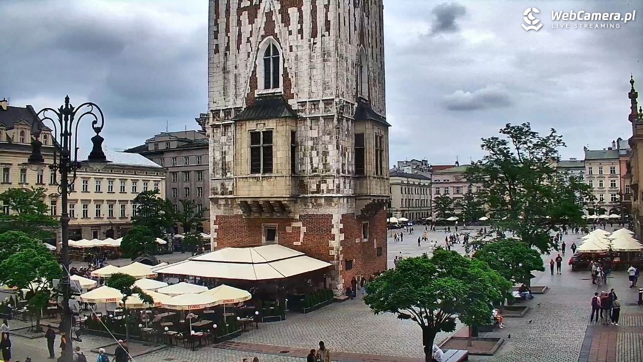 Kraków - widok na Rynek Główny - 04 czerwiec 2026, 13:47