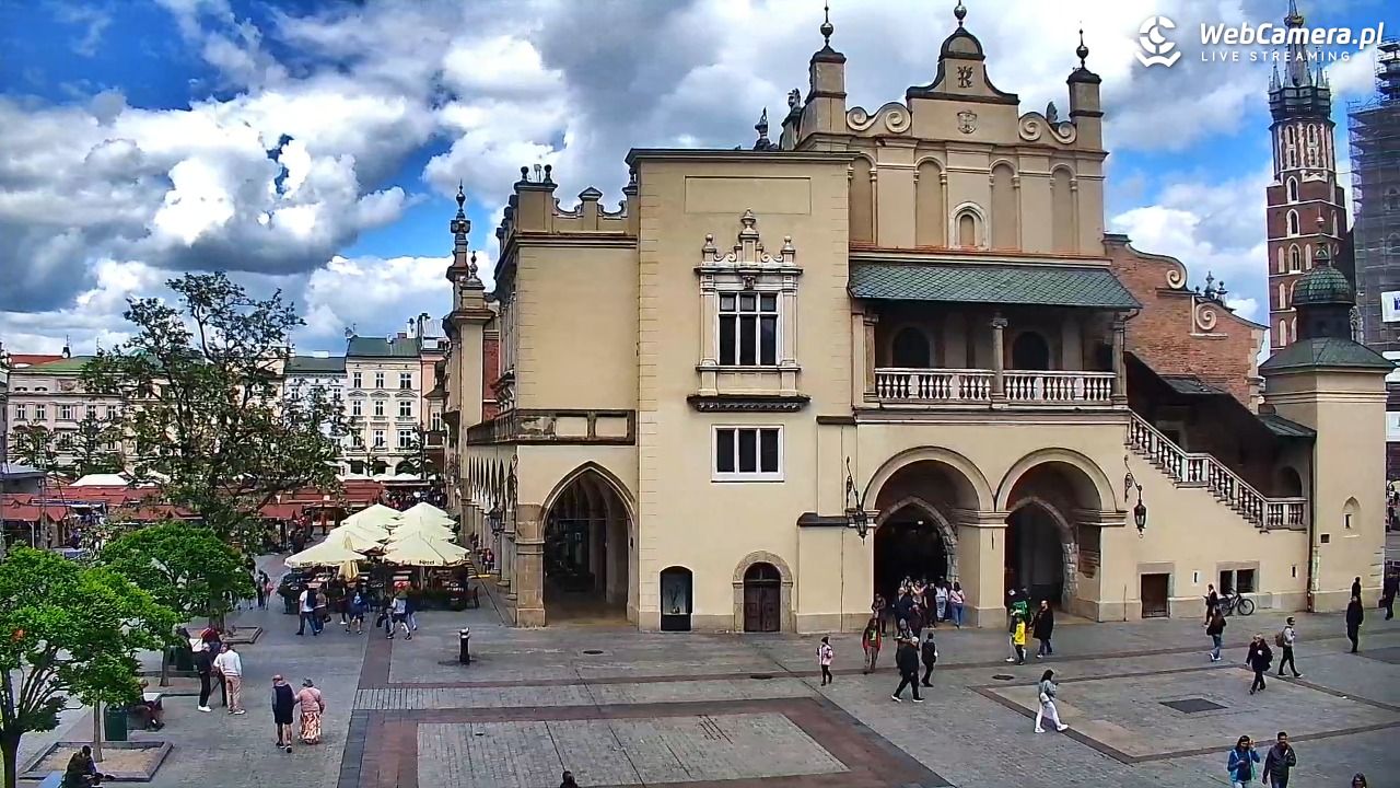 Kraków - widok na Rynek Główny - 19 maj 2025, 14:51
