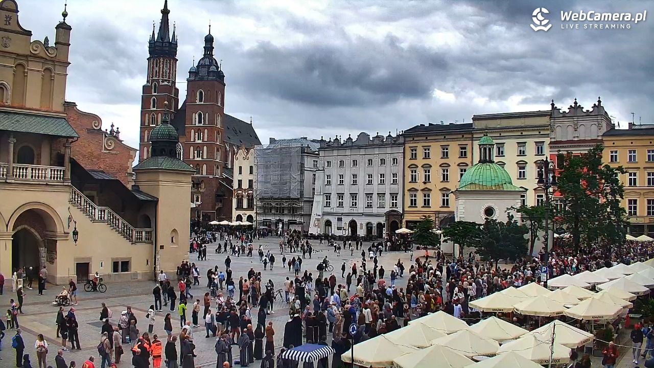 Kraków - widok na Rynek Główny - 04 czerwiec 2026, 11:38