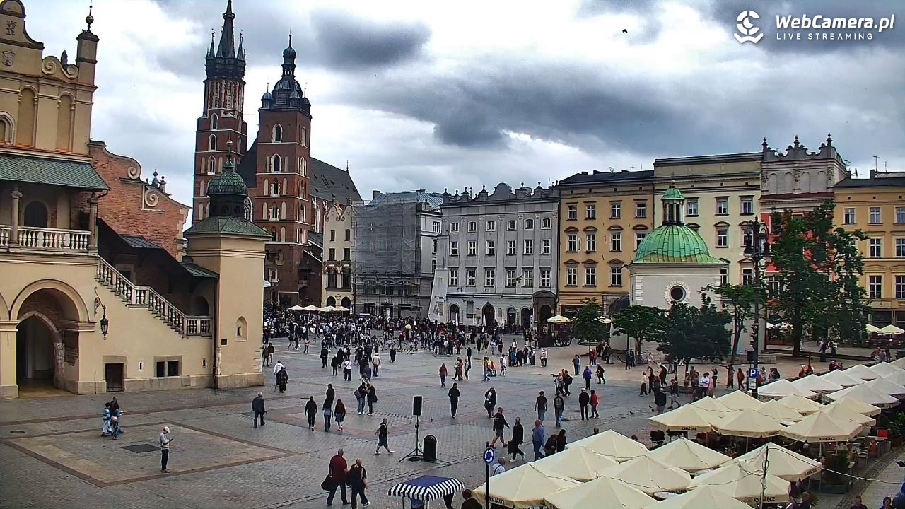 Kraków - widok na Rynek Główny - 04 czerwiec 2026, 11:54