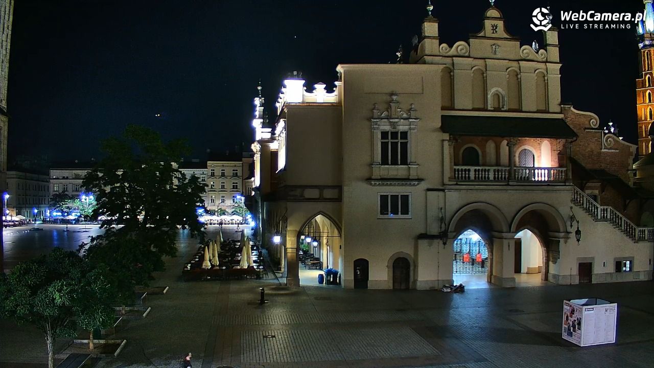 Kraków - widok na Rynek Główny - 29 lipiec 2026, 00:49