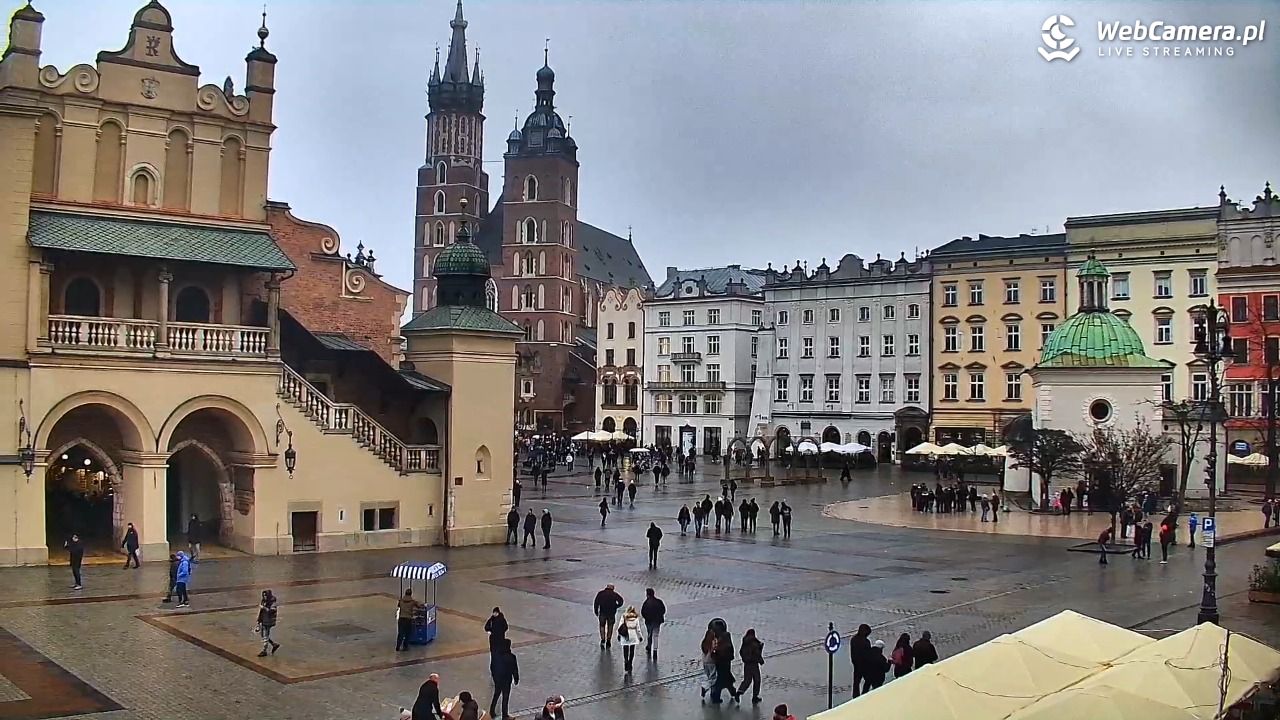 Kraków - widok na Rynek Główny - 20 grudzień 2025, 11:11