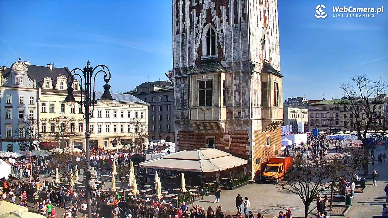 Kraków - widok na Rynek Główny - 19 kwiecień 2026, 09:14