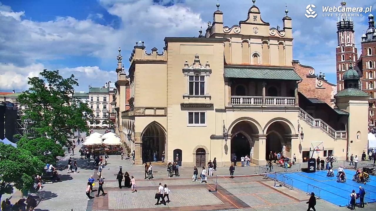 Kraków - widok na Rynek Główny - 12 czerwiec 2026, 14:28