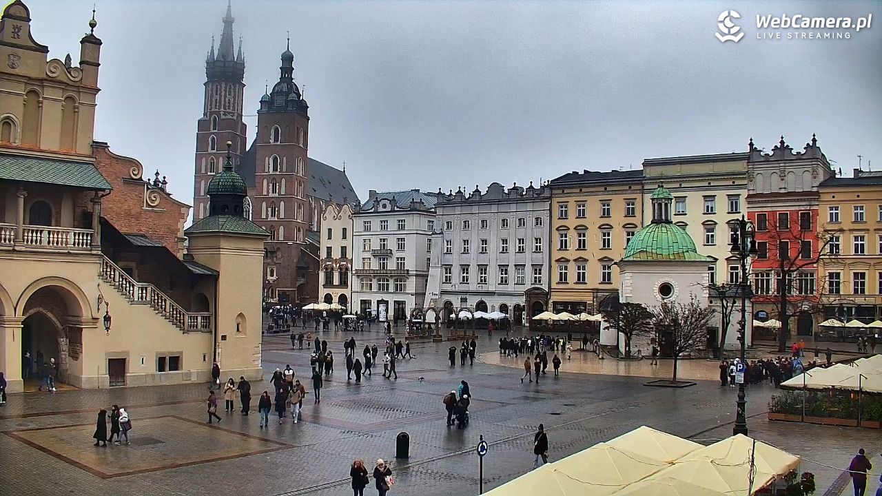Kraków - widok na Rynek Główny - 20 grudzień 2025, 11:34