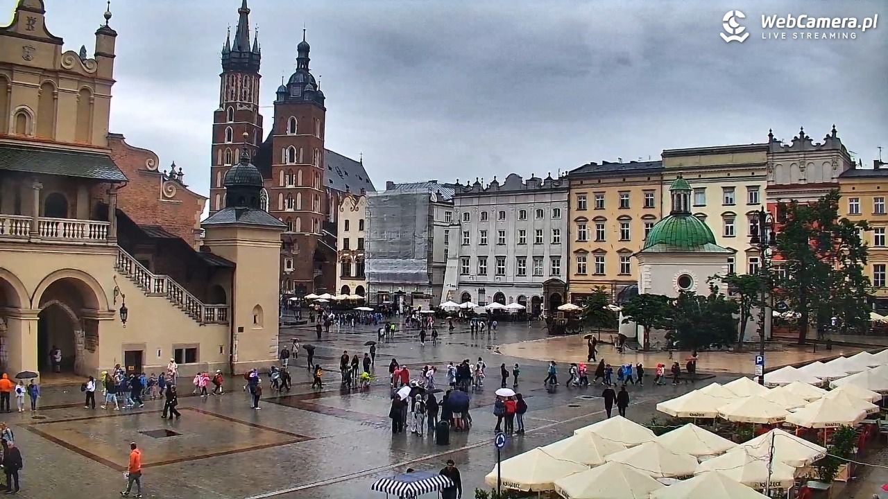 Kraków - widok na Rynek Główny - 10 czerwiec 2026, 14:18
