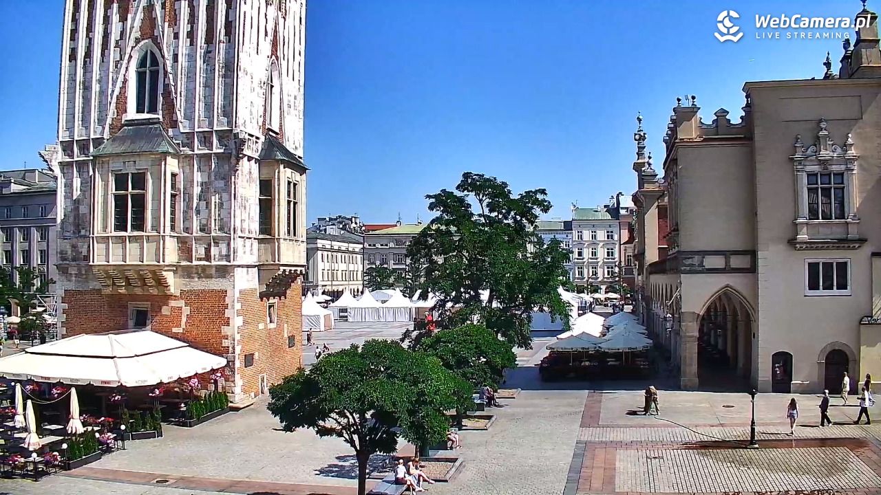 Kraków - widok na Rynek Główny - 30 lipiec 2026, 10:42