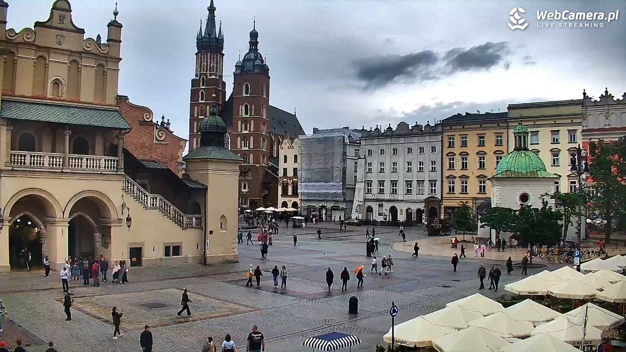 Kraków - widok na Rynek Główny - 10 czerwiec 2026, 10:35