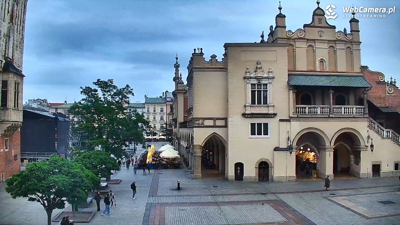 Kraków - widok na Rynek Główny - 10 czerwiec 2026, 20:03