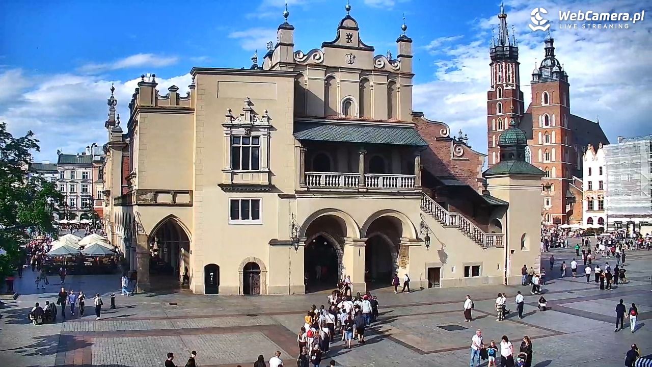 Kraków - widok na Rynek Główny - 13 czerwiec 2026, 17:23