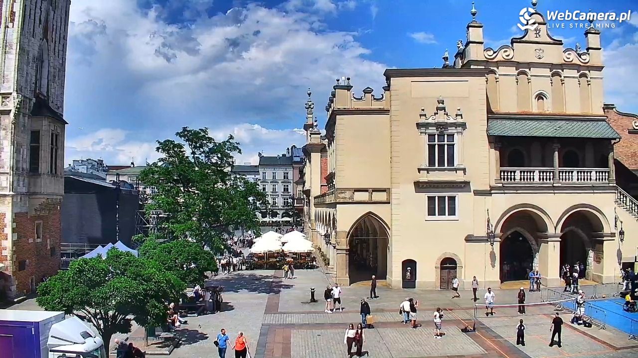 Kraków - widok na Rynek Główny - 12 czerwiec 2026, 14:37