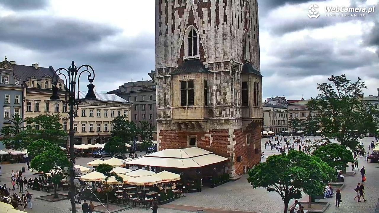 Kraków - widok na Rynek Główny - 04 czerwiec 2026, 16:11