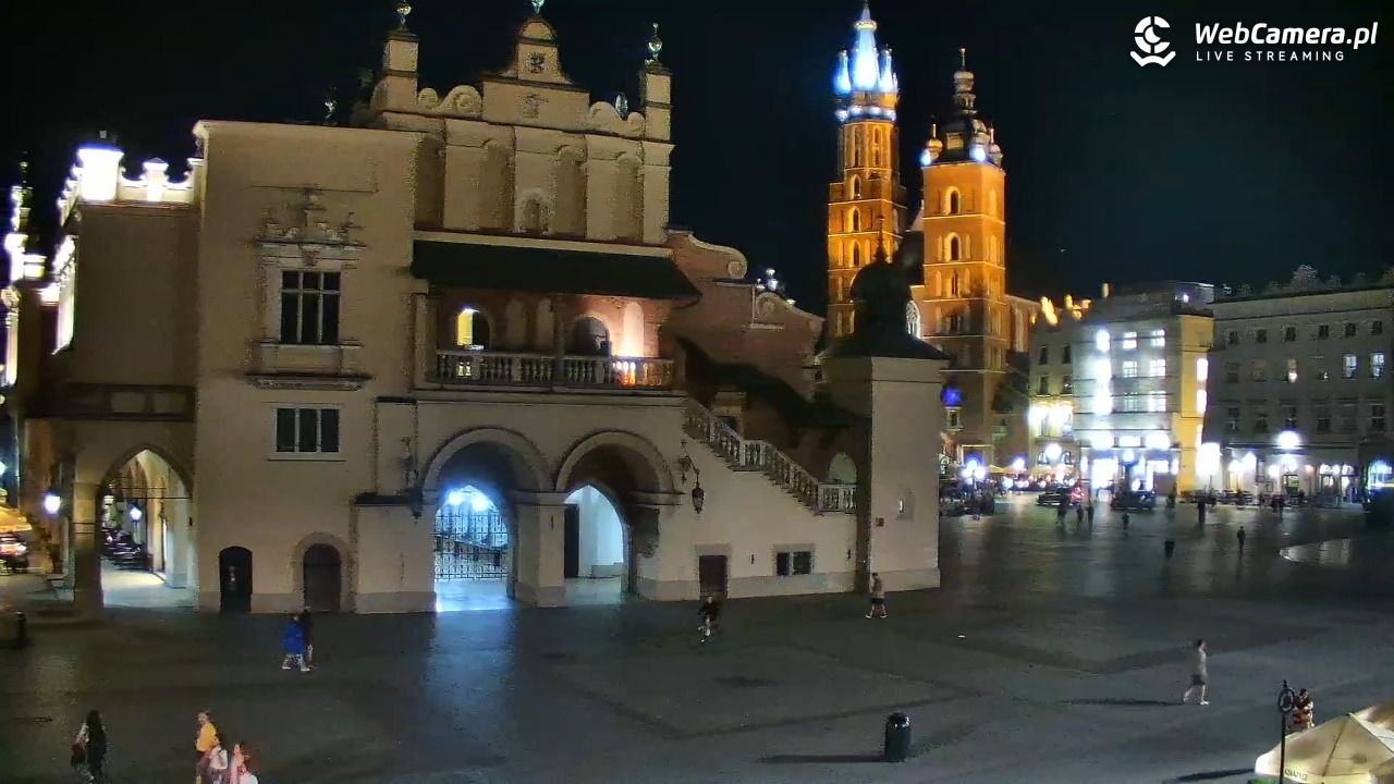 Kraków - widok na Rynek Główny - 02 czerwiec 2026, 22:31