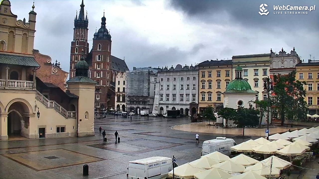 Kraków - widok na Rynek Główny - 01 czerwiec 2026, 08:19