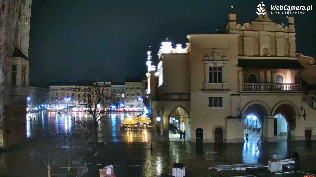 Kraków - widok na Rynek Główny - 19 kwiecień 2026, 21:42