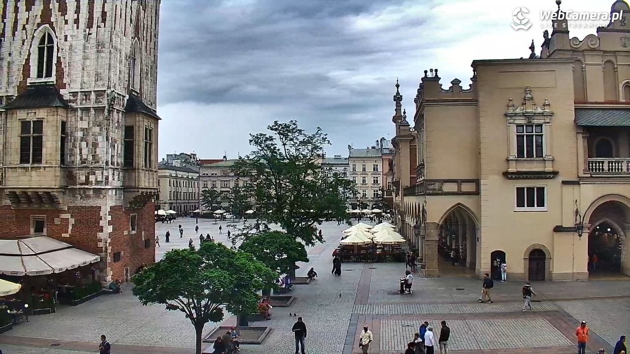 Kraków - widok na Rynek Główny - 01 czerwiec 2026, 15:40