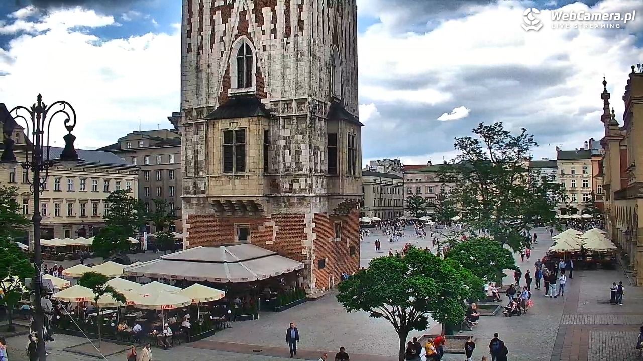 Kraków - widok na Rynek Główny - 31 maj 2026, 16:14